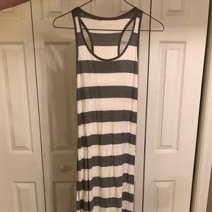 Striped maxi dress size medium